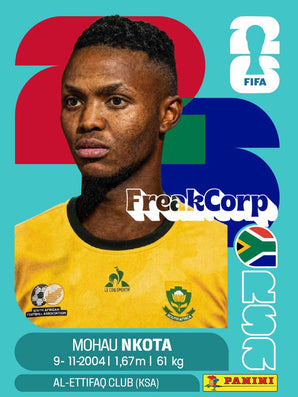 Mohau Nkota - RSA 19 - PANINI WC 2026