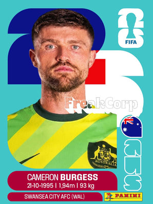 Cameron Burgess - AUS8 - PANINI WC 2026